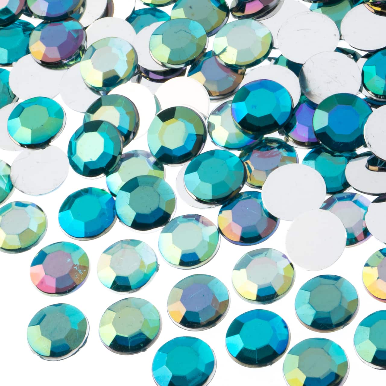 John Bead 12mm Acrylic Round Flat Back Rhinestones, 400ct.